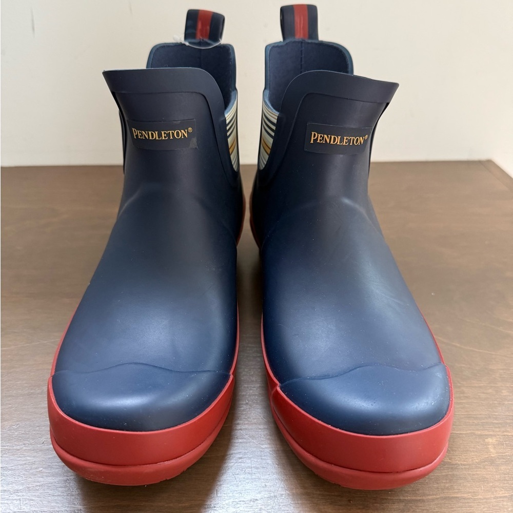 Pendleton WOMEN'S BRIDGER STRIPE WESTERN CHELSEA RAIN BOOT 9 • NWOT - Picture 3 of 10